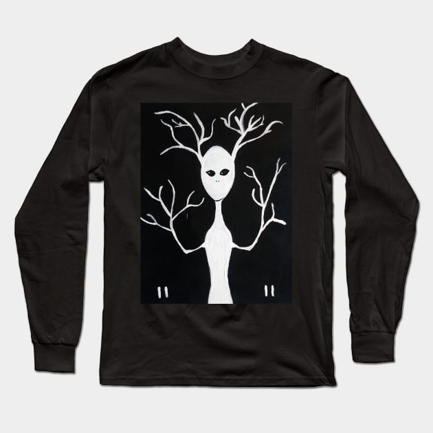 1111 Cosmic Tree Spirit Long Sleeve T-Shirt by Cosmic Witch 